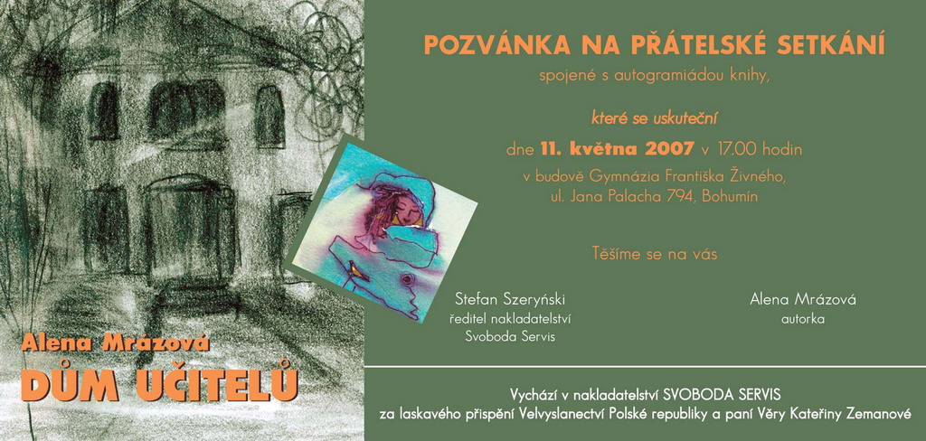 Křest knihy Dům učitelů