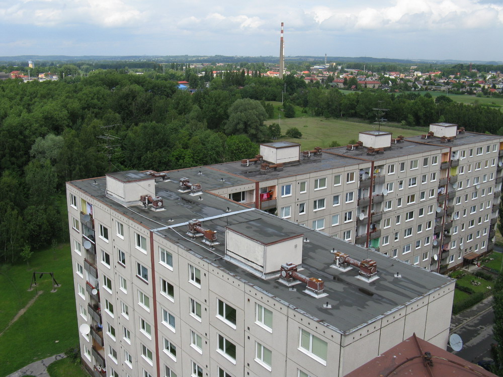 Pohled na Bohumín ze sídliště Tovární - zvětšit fotografii