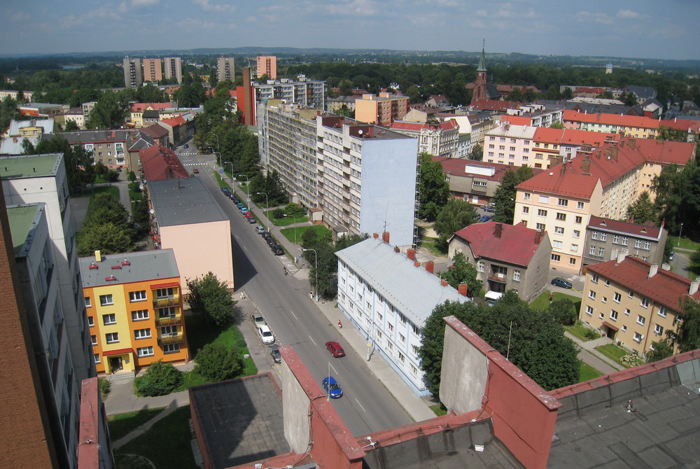 Pohled na Bohumín ze Štefánikové 1073