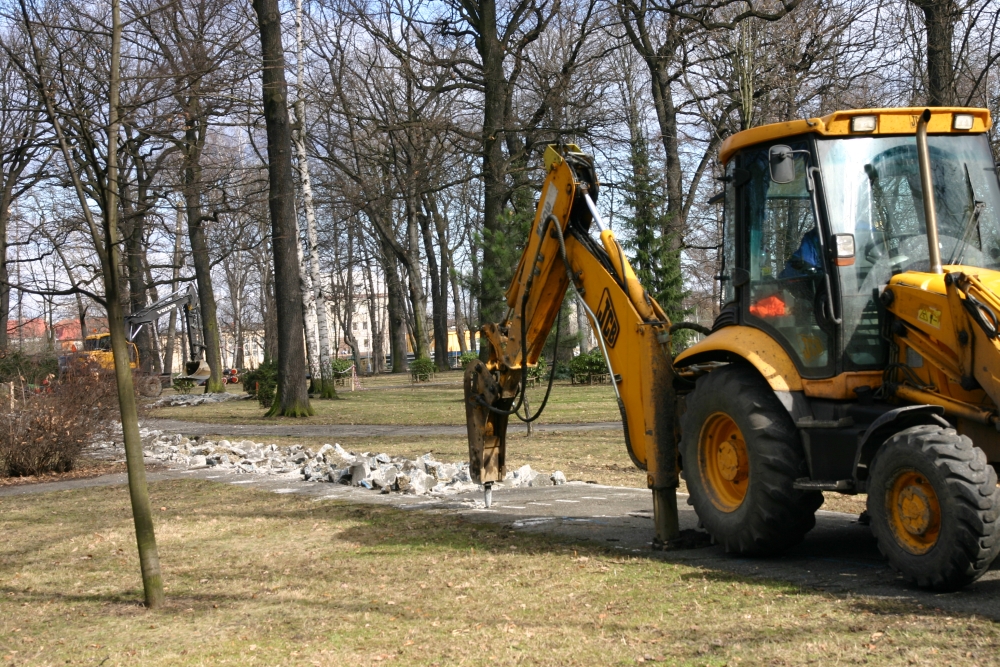 Stavba Centrálního zásobování teplem (CZT) - park Petra Bezruče