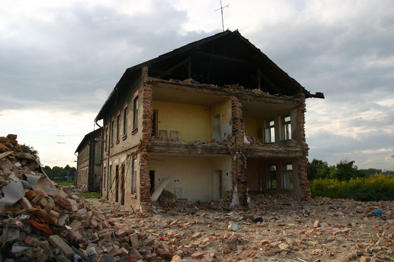 Demolice v ulici Petra Cingra