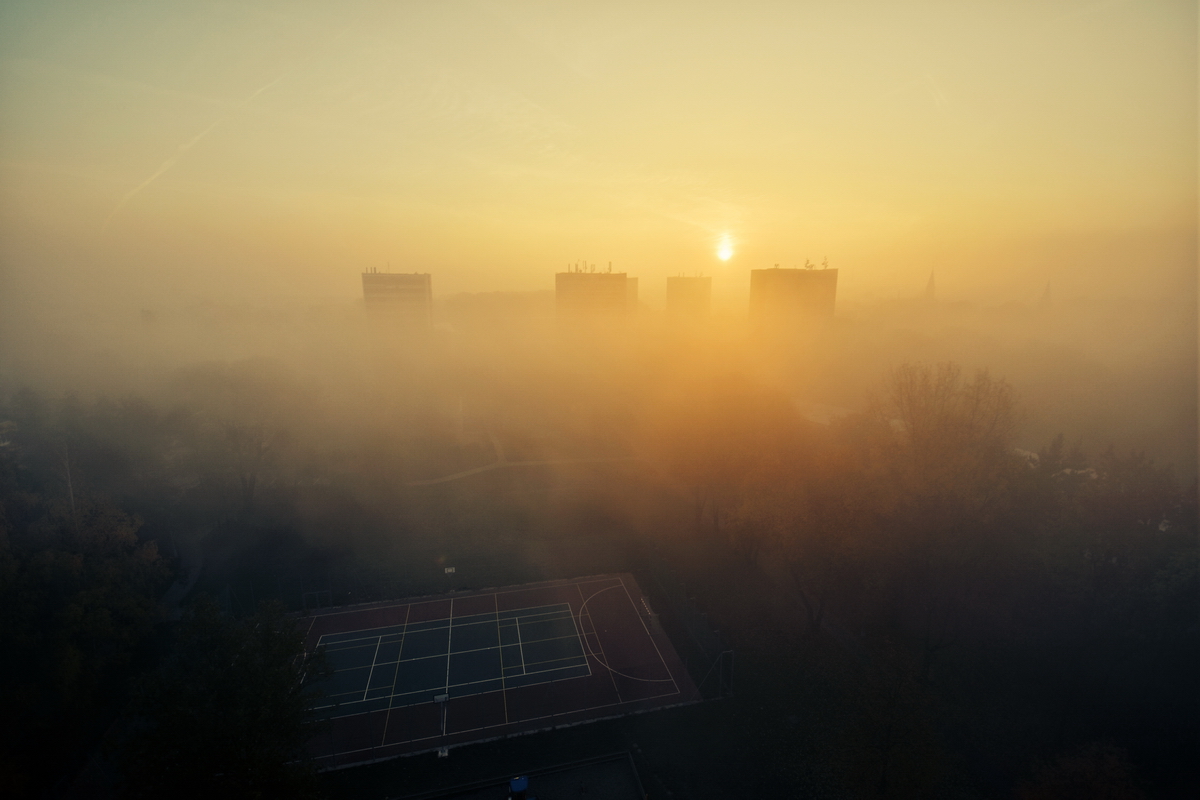 Bohumín v mlze