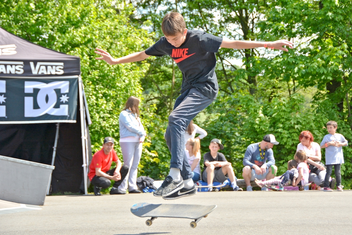 Skateboardové závody na Faji