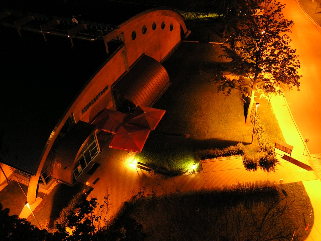 Bohumín v noci - Aquacentrum & Zimní stadion