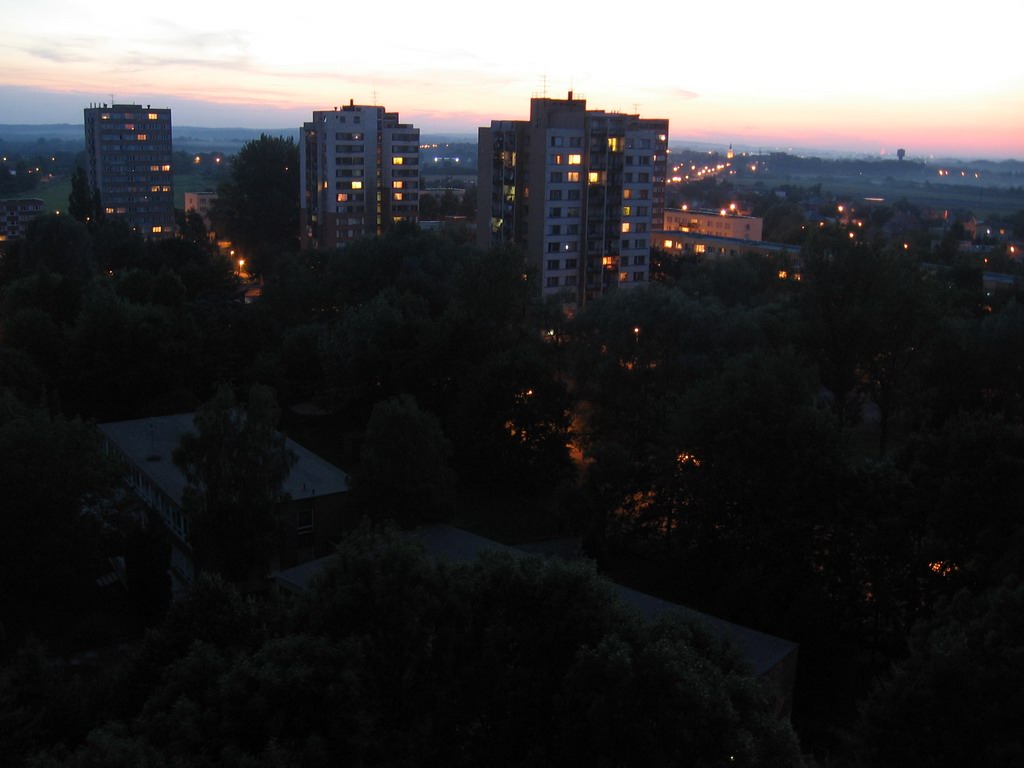 Bohumín v noci - Z Nerudovy ulice