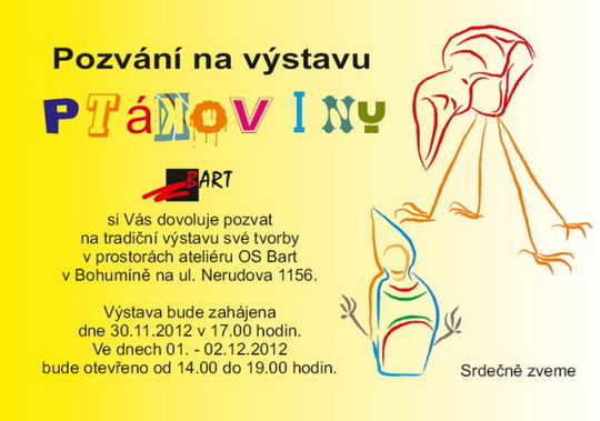 Ateliér Bart plný Ptákovin aneb přijďte si klofnout trochu humoru