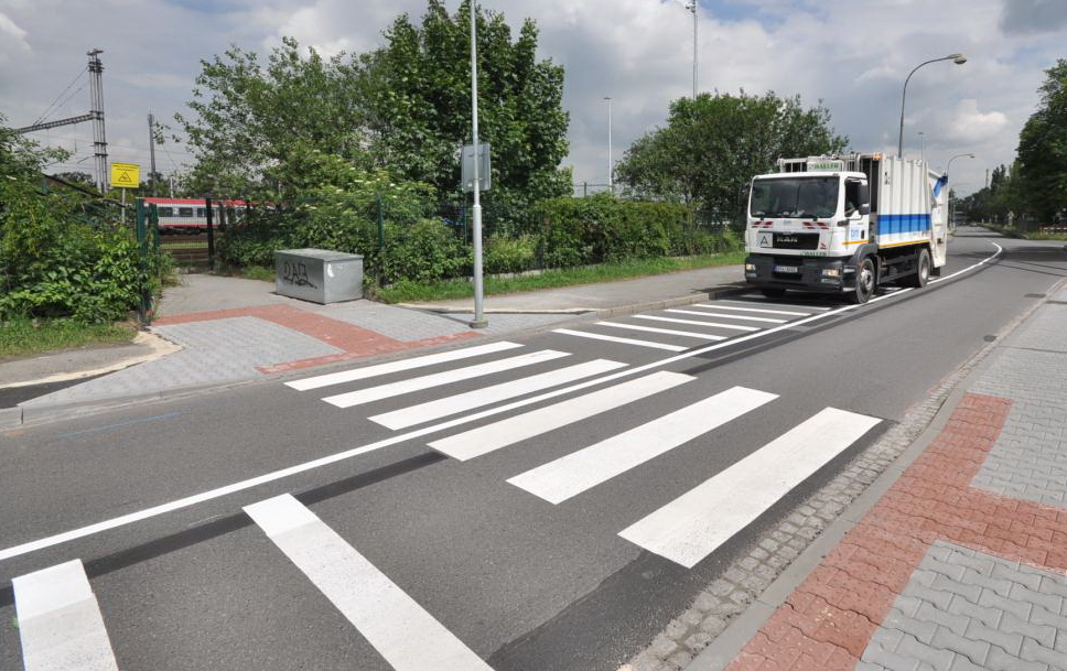 Přechody pro chodce na ulici Mírové, Osvoboditelů a Studentské