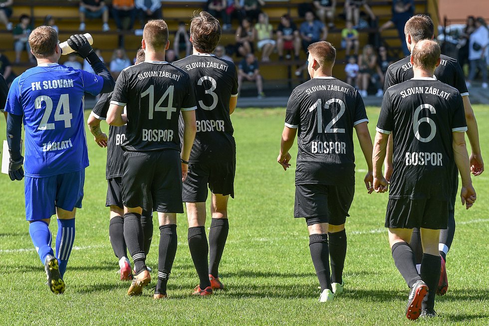 Slovan Záblatí míří k velkému derby, v neděli nastoupí ve Věřňovicích