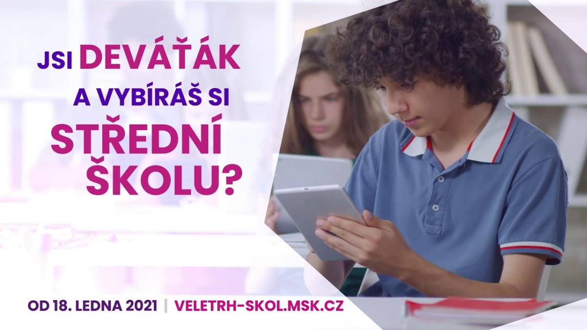 Deváťáci si svou střední školu vyberou na on-line veletrhu