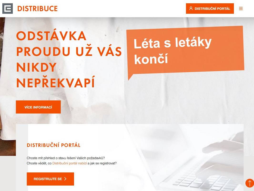 Informace o odstávkách elektřiny přímo do mobilu nebo na e-mail