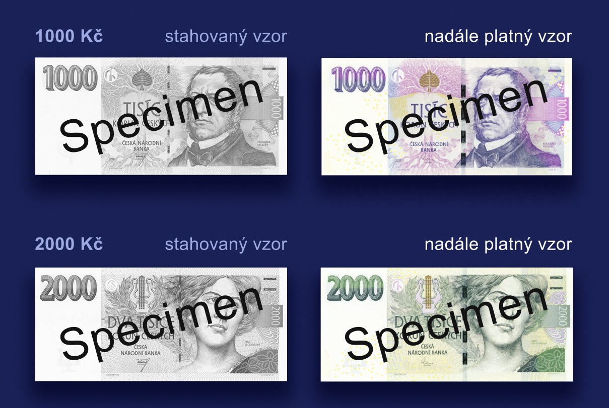 Se staršími typy bankovek už od července nezaplatíte