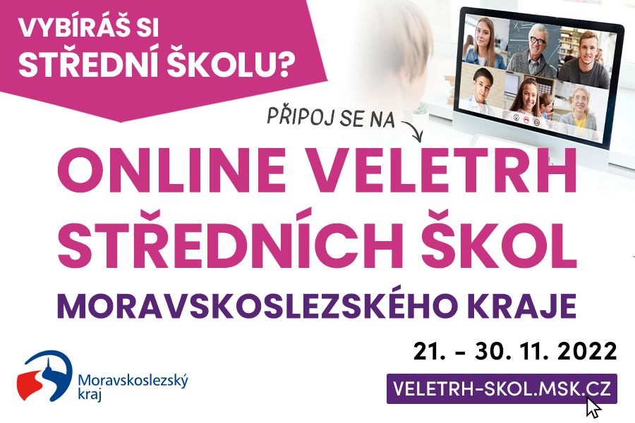 Startuje on-line veletrh středoškolských oborů v Moravskoslezském kraji