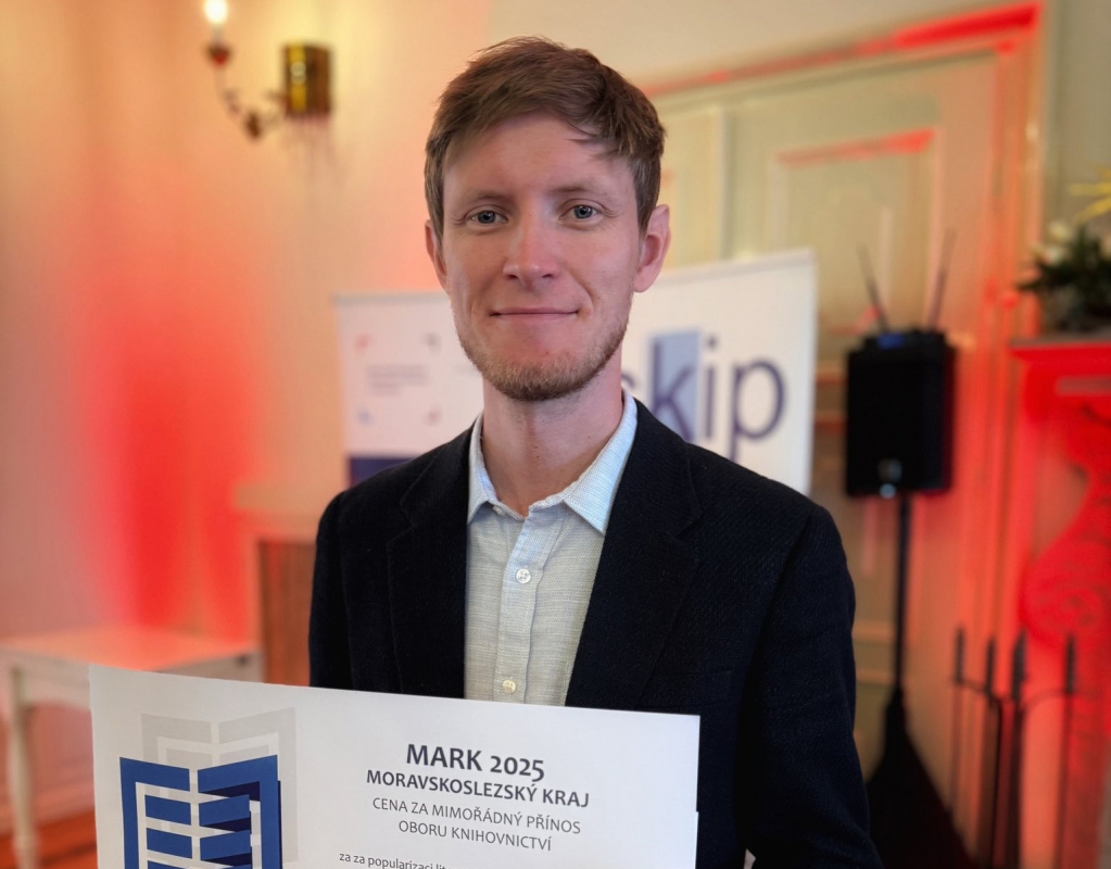 Petr Ligocký z Bohumína získal prestižní ocenění pro mladé a inspirativní knihovníky
