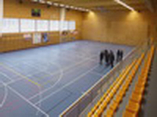 Projekt sportovní haly před dokončením - show video