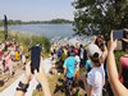Ocelácký triatlon podruhé u Vrbického jezera - show video