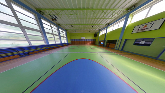 Szkoła Podstawowa przy ul. Čs. armády – sala gimnastyczna  - Zwiedzanie wirtualne